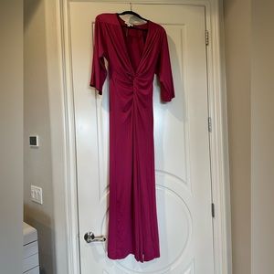 Woman’s pink wide leg jumpSuit